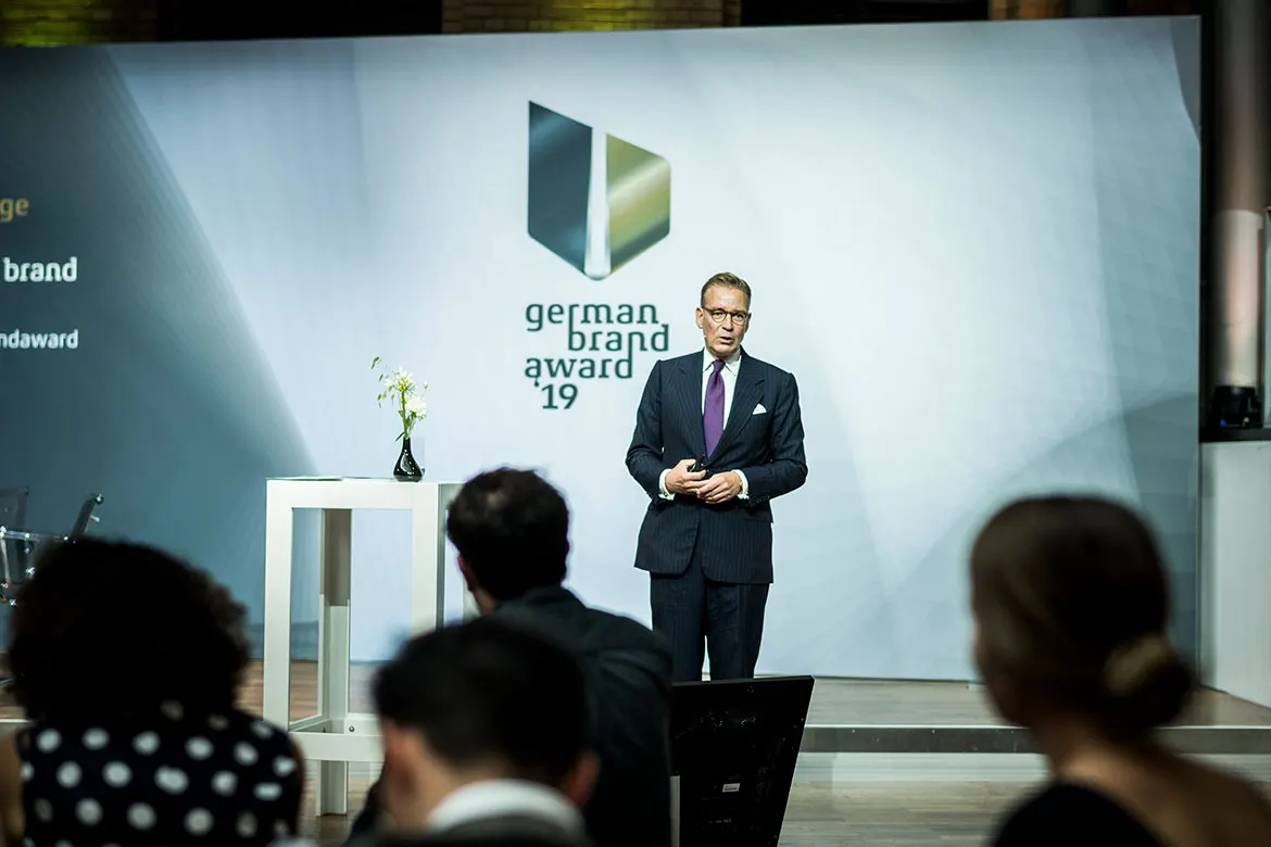 Marketing Chef Guido Finkes mit den German Brand Awards 2019 Winner und Special Mention