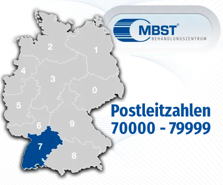 MBST Behandlungszetren im Postleitzahlenbereich 7xxxx