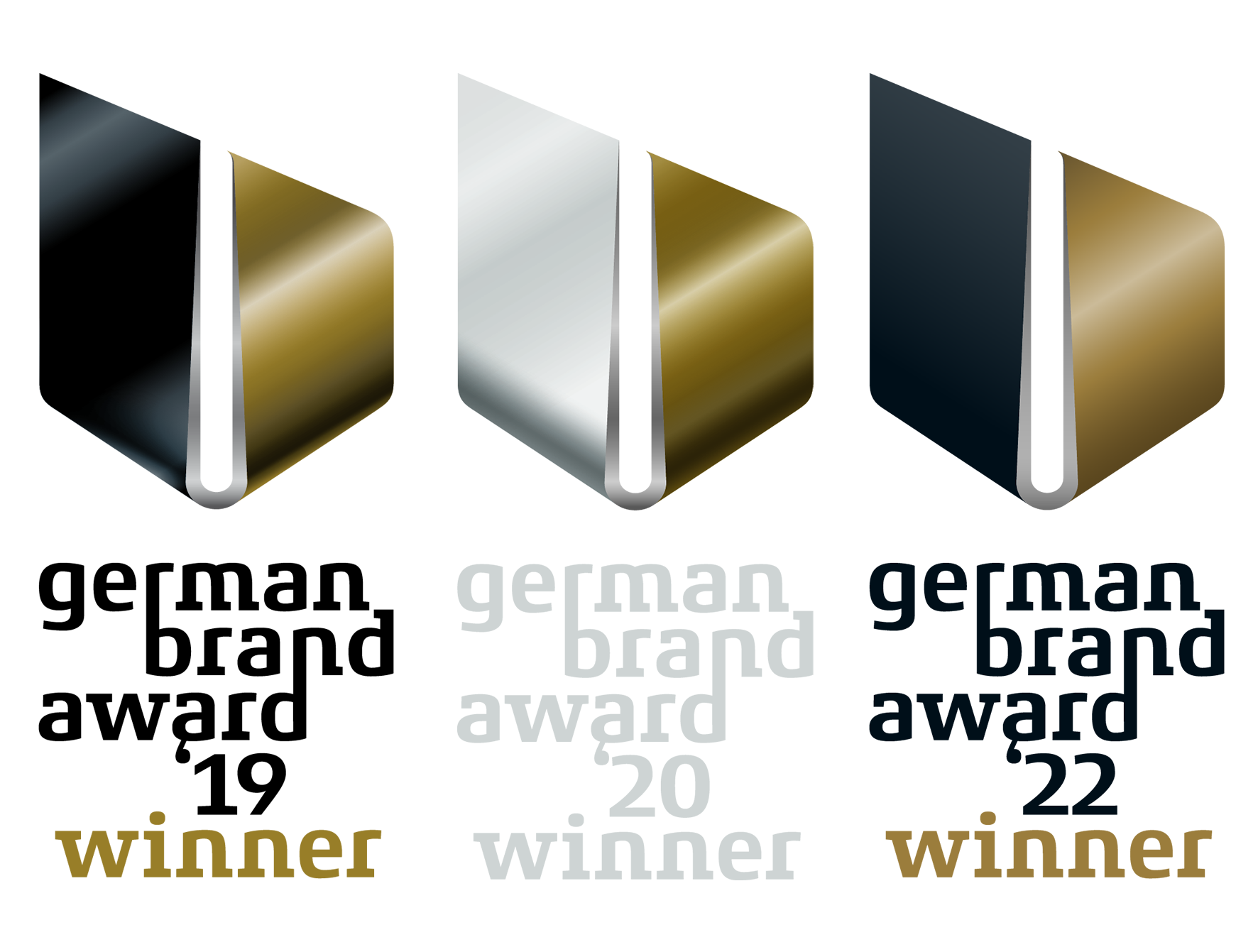 German Brand Award Logos 2019 bis 2022