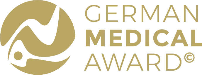 Goldenes Logo des German Medical Awards